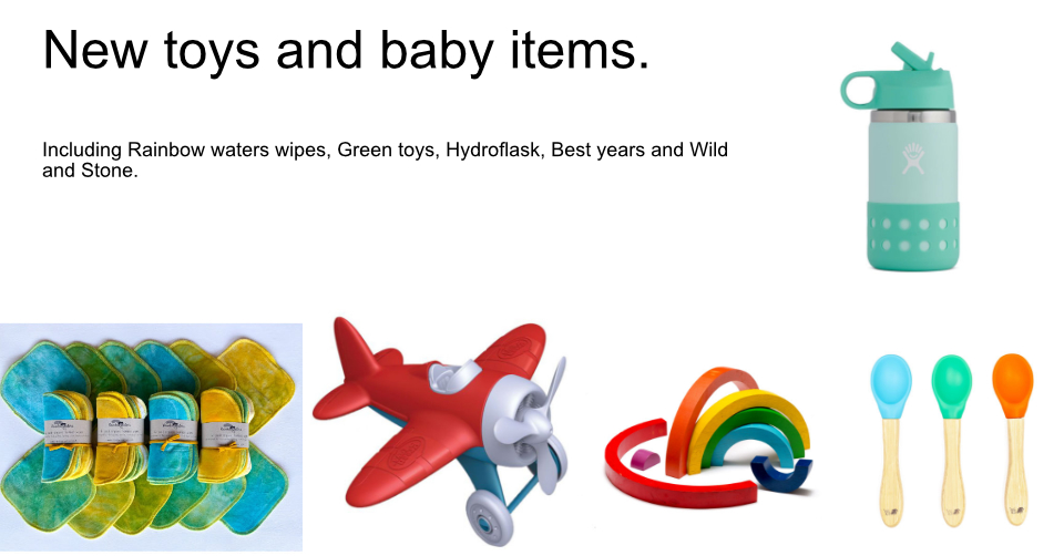 New toys and baby items